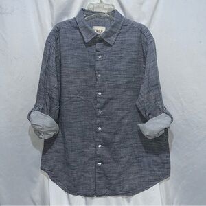 True Nation Denim Button-Up Shirt Size 1XLT